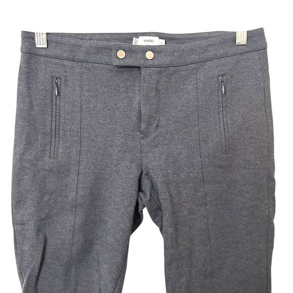 VINCE Ponte Skinny Knit Trouser Navy Blue Sz 6 - Picture 3 of 5